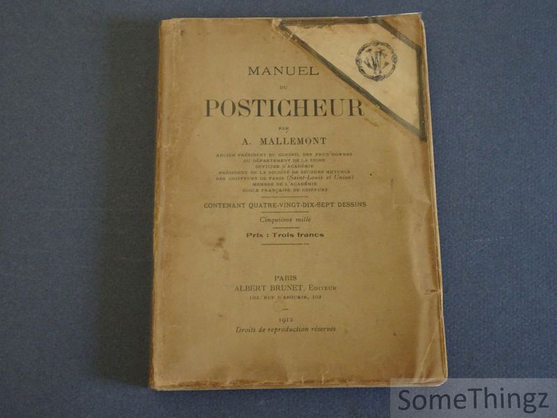 Cover van Manuel du Posticheur contenant quatre-vingt-dix-sept dessins.
