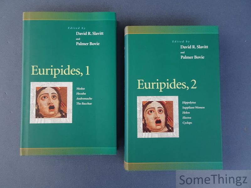 Cover van Euripides, 1 and 2. Vol.1: Medea, Hecuba, Andromache, The bacchae. Vol.2: Hippolytus, Suppliant Women, Helen, Electra, Cyclops.