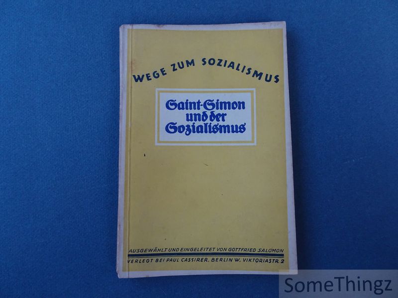 Cover van Saint-Simon und der Sozialismus.