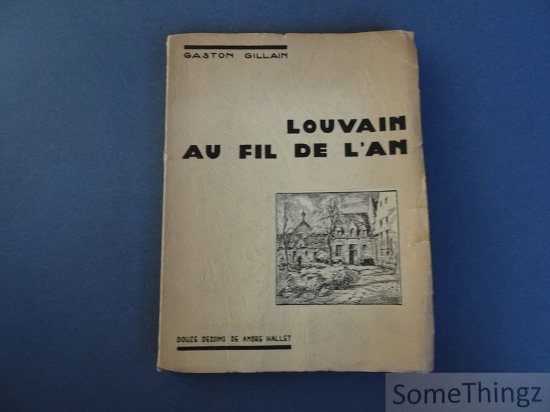 Cover van Louvain au fil de l'an. Douze dessins de Andre Hallet.