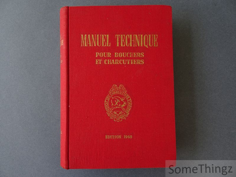 Cover van Manuel technique pour bouchers et charcutiers.