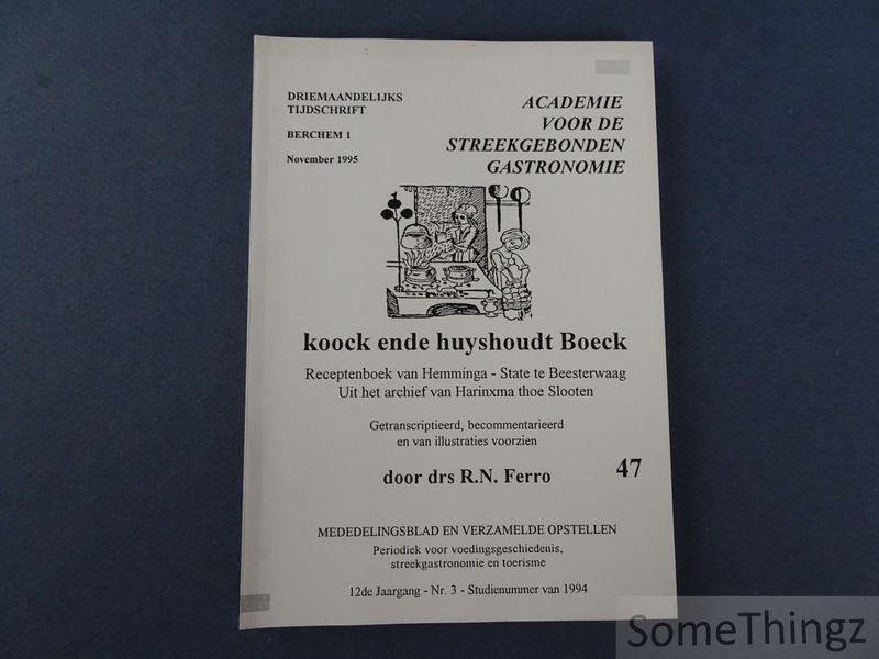 Cover van Koock ende huyshoudt Boeck. Receptenboek van Hemminga - State te Beesterwaag. Uit het archief van Harinxma thoe Slooten.
