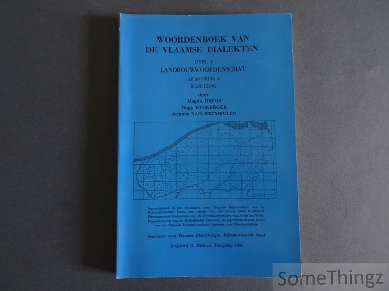 Cover van Woordenboek van de Vlaamse dialecten. Deel I Landbouwwoordenschat. Aflevering 2 Behuizing.