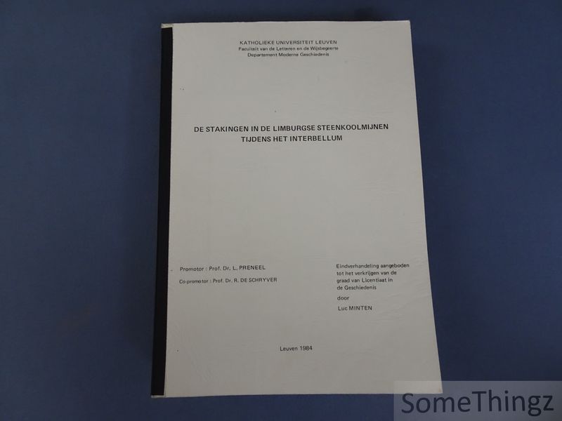 Cover van De stakingen in de Limburgse steenkoolmijnen tijdens het interbellum.