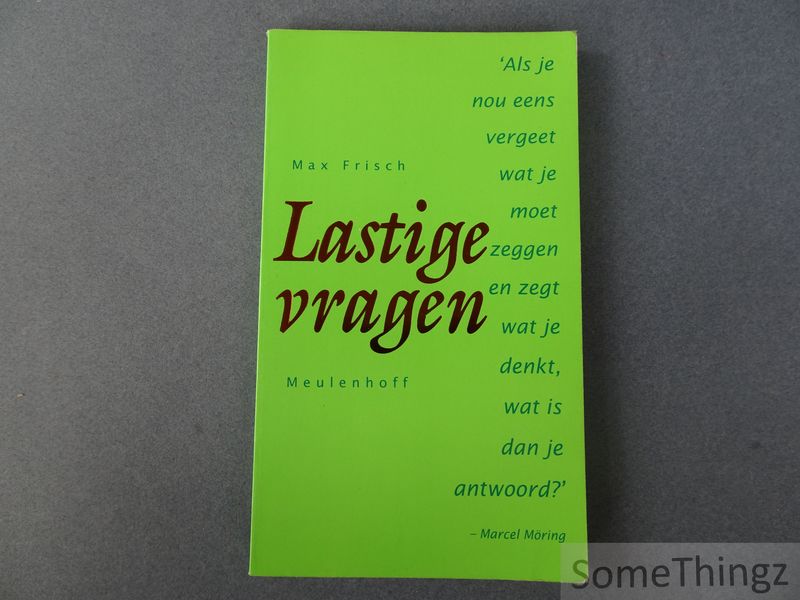Cover van Lastige vragen. (Met een nawoord van Marcel Möring).