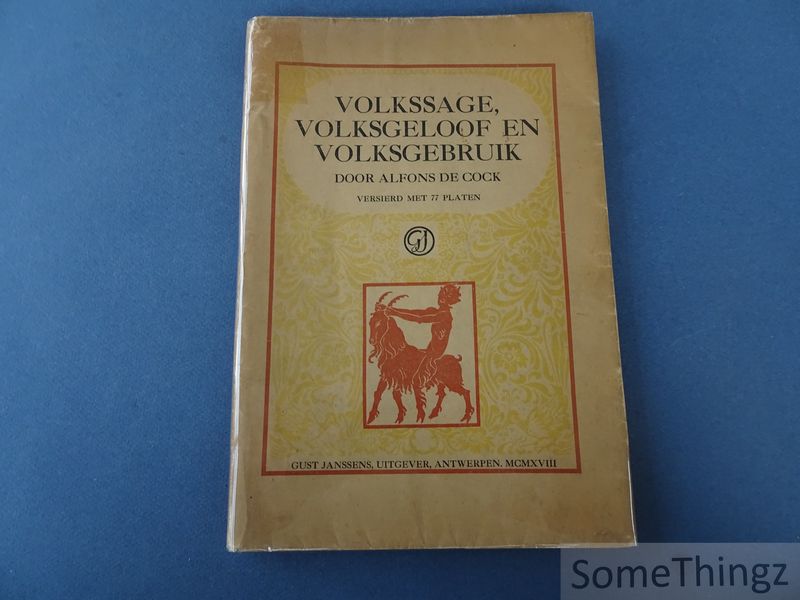 Cover van Volkssage, volksgeloof en volksgebruik.