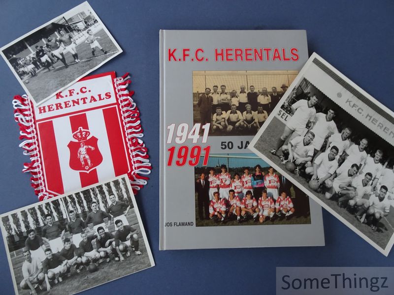 Cover van K.F.C. Herentals 50 jaar fusie, 1941-1991: jubileumboek. [Met 3 originele foto's en vaandel.]