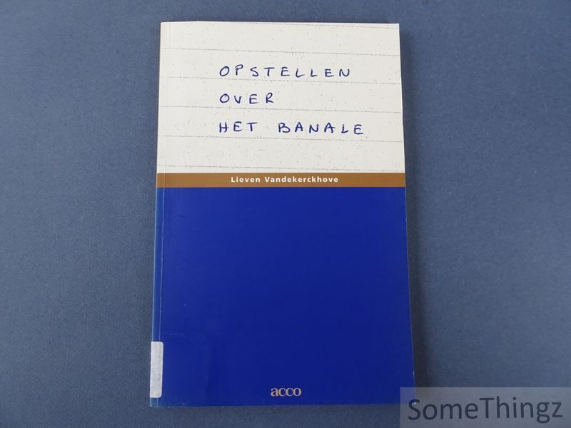 Cover van Opstellen over het banale.