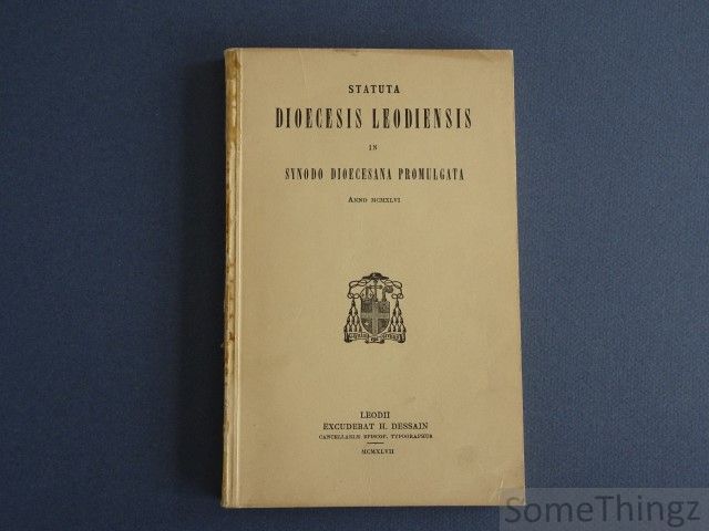 Cover van Statuta Dioecesis Leodiensis in Synodo Dioecesana promulgata.