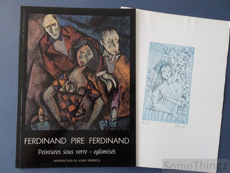 Cover van Ferdinand Pire Fredinand. Peintures sous verre - eglomisés. (with original blue engraving)