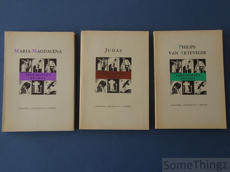 Cover van Verschaeve's drama's. I: Maria-Magdalena. II: Judas. III: Philips van Artevelde.