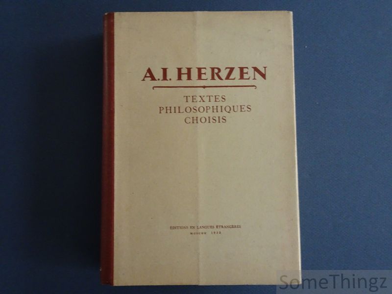 Cover van Textes philosophiques choisis.