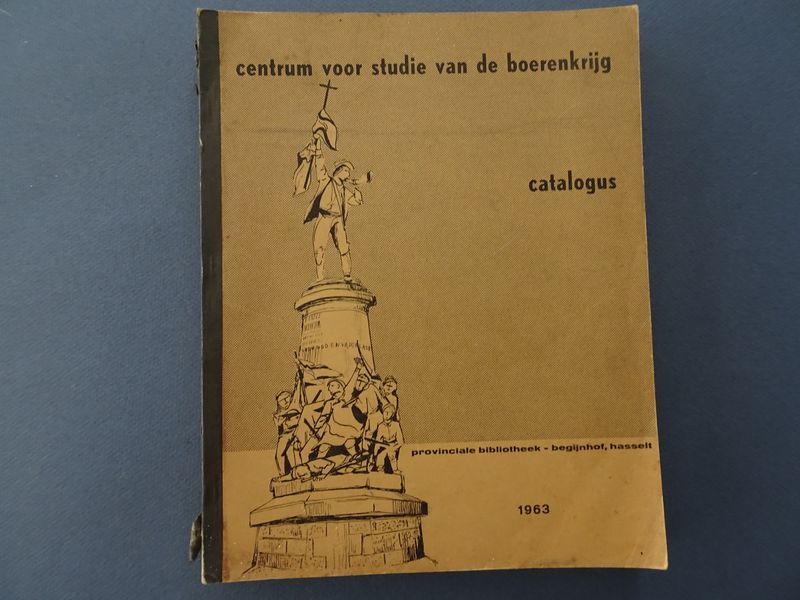 Cover van Cataloog van het fonds van het Centrum voor de Studie van de Boerenkrijg.