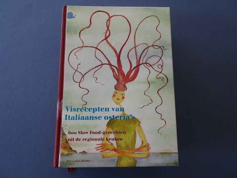 Cover van Visrecepten van Italiaanse osteria's. 600 Slow Food-gerechten uit de regionale keuken.