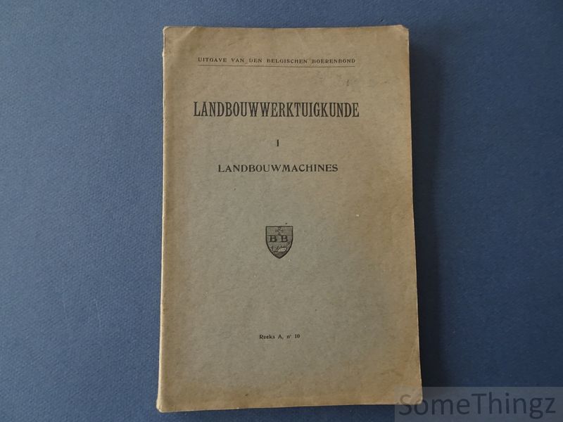 Cover van Landbouwwerktuigkunde: landbouwmachines.