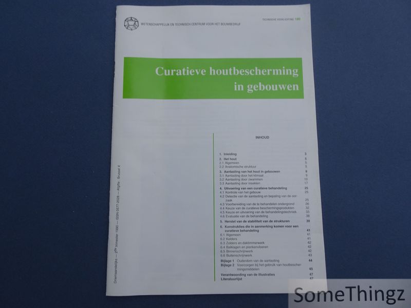 Cover van Curatieve houtbescherming in gebouwen. Technische voorlichting.