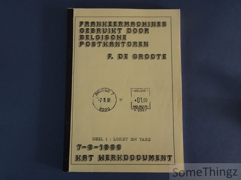 Cover van Frankeermachines gebruikt door Belgische postkantoren.