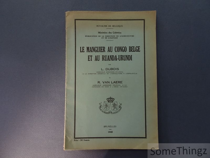 Cover van Le manguier au Congo belge et au Ruanda-Urundi