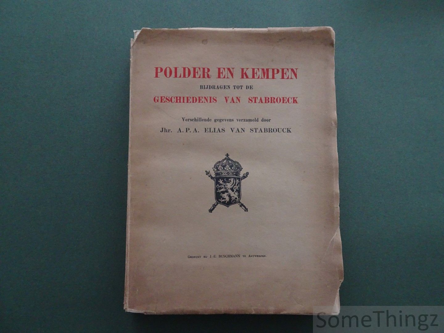 Cover van Polder en Kempen. Bijdrage tot de geschiedenis van Stabroeck. [Stabroek]
