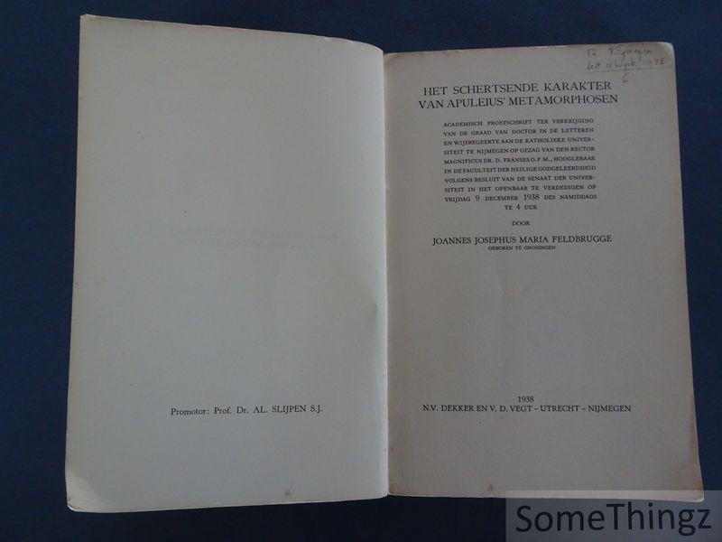 Cover van Het Schertsende Karakter van Apuleius' Metamorphosen.