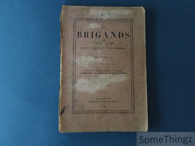 Cover van De brigands van 1798. Beknopte geschiedenis van de boerenkrijg