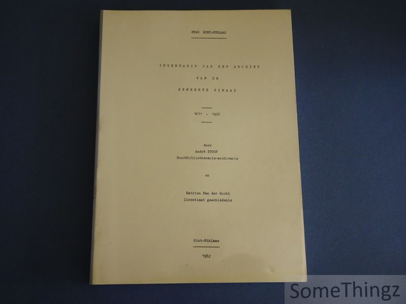 Cover van Inventaris van het archief van de gemeente Sinaai, 1611-1976.