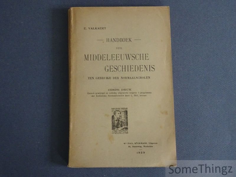 Cover van Handboek der Middeleeuwsche geschiedenis: ten gebruike der normaalscholen.