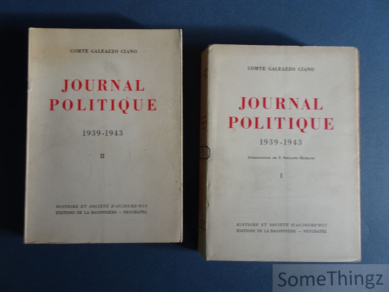 Cover van Journal Politique, 1939-1943. Vol. 1 et 2.