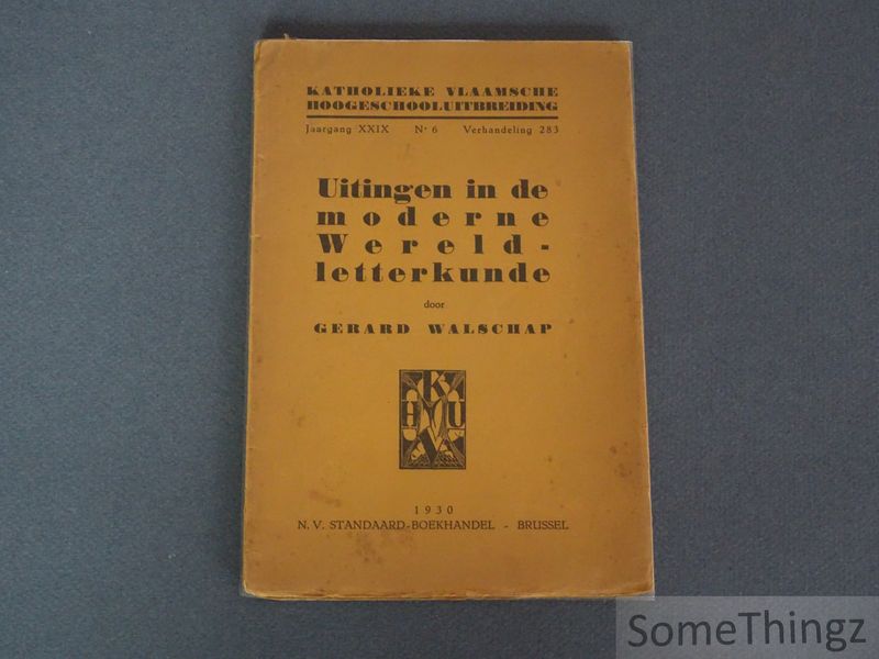 Cover van Uitingen in de moderne Wereldletterkunde.