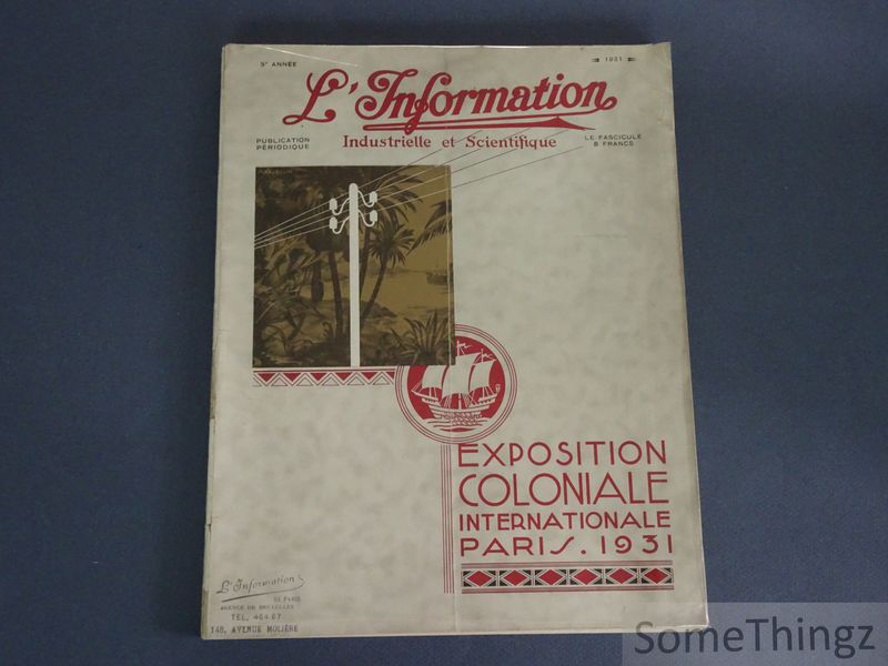 Cover van Exposition Coloniale Internationale Paris 1931.