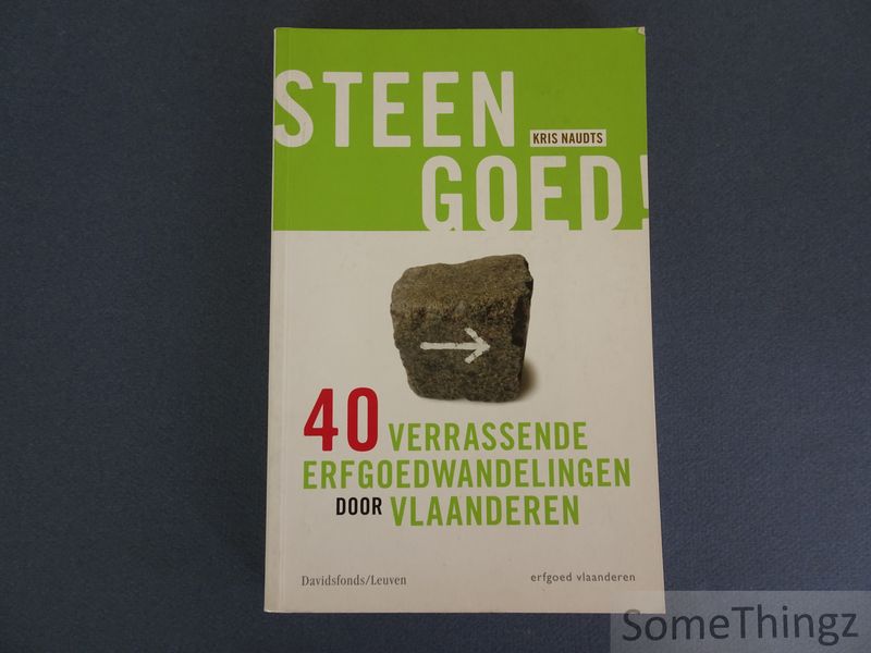 Cover van Steengoed! 40 verrassende erfgoedwandelingen door Vlaanderen.
