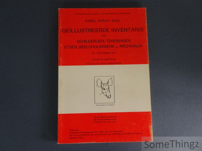 Cover van Karel Verlat - zaal. Geïllustreerde inventaris van schilderijen, tekeningen, etsen, beeldhouwwerk en archivalia.