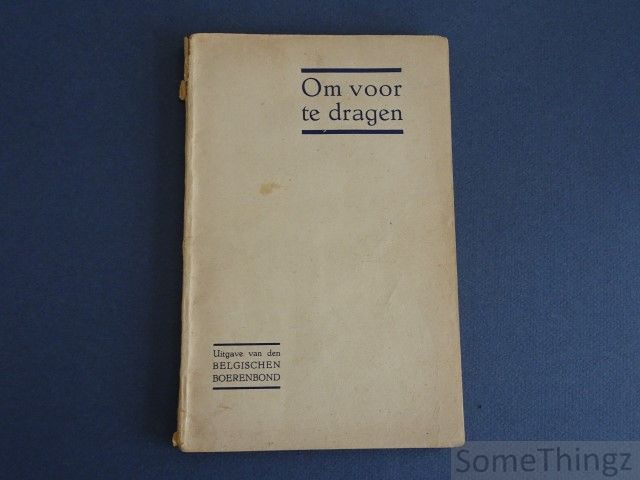 Cover van Om voor te dragen op de vergadering der boerinnengilde.