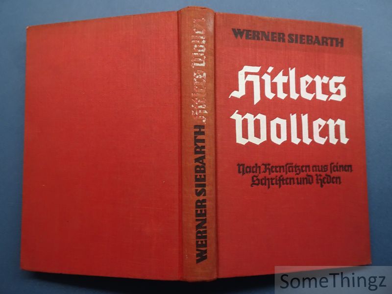 Cover van Hitlers Wollen nach Kernsätzen aus seinen Schriften und Reden.